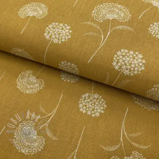 Tkanina dekoracyjna Linenlook Elegant dandelion golden yellow