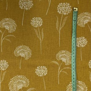Tkanina dekoracyjna Linenlook Elegant dandelion golden yellow