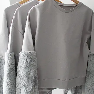 Sztuczne futro light grey