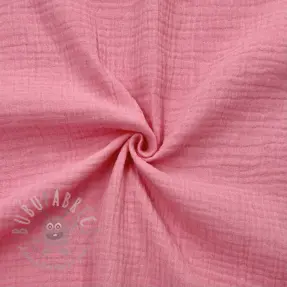 Muślin double gauze pink ORGANIC