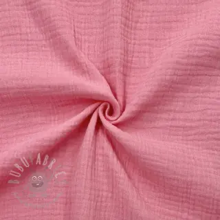 Muślin double gauze pink ORGANIC