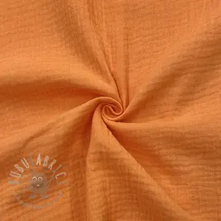 Muślin double gauze orange ORGANIC