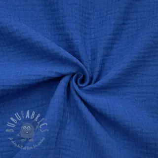 Muślin double gauze cobalt