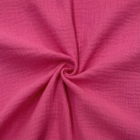 Dvojitá gázovina/mušelín fuchsia