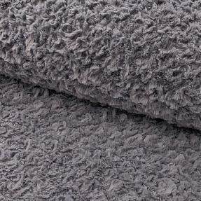 Sztuczne futro Curly grey