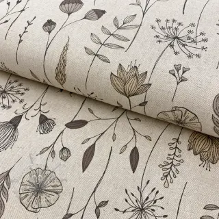 Tkanina dekoracyjna Linenlook Handdrawn flowers