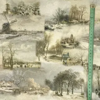 Tkanina dekoracyjna Winter landscape digital print
