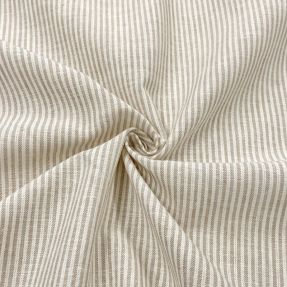 Len z bawełną Lira medium stripe beige