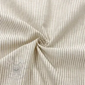 Len z bawełną Lira medium stripe beige