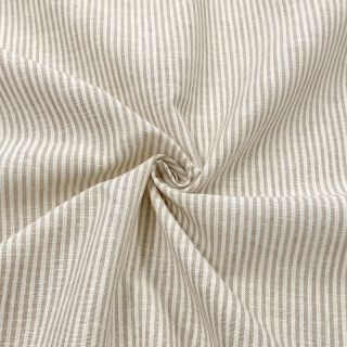 Len z bawełną Lira medium stripe beige