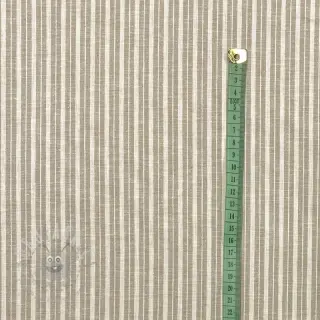 Len z bawełną Lira big stripe beige