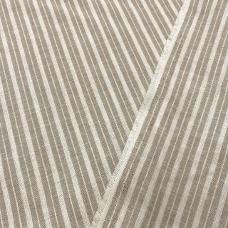 Len z bawełną Lira big stripe beige