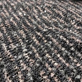 Dzianina swetrowa SPANGLE powder grey