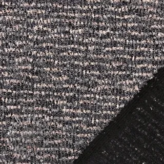 Dzianina swetrowa SPANGLE powder grey