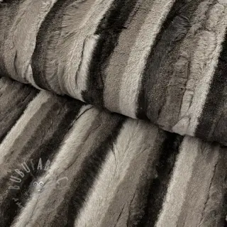 Sztuczne futro Stripe dark brown