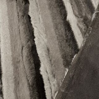 Umelá kožušina Stripe dark brown