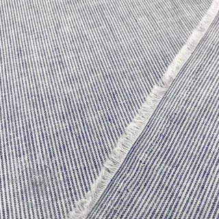 Len z bawełną Lira mini stripe jeans