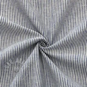 Len z bawełną Lira medium stripe jeans