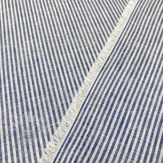 Len z bawełną Lira medium stripe jeans