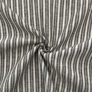 Ľan s bavlnou Lira big stripe black