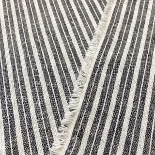 Len z bawełną Lira big stripe black