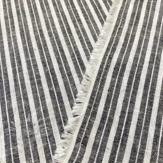 Len z bawełną Lira big stripe black