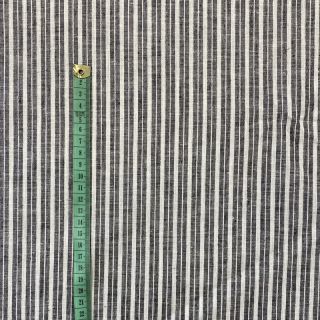 Ľan s bavlnou Lira big stripe black