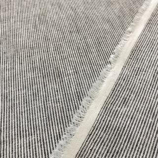 Len z bawełną Lira mini stripe black