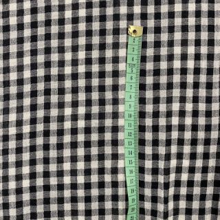 Dvojitá gázovina/mušelín Double sided CHECKS MINI black