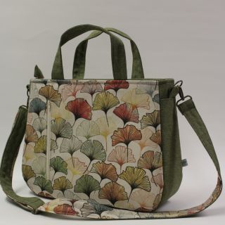 Tkanina dekoracyjna Linenlook Elegant ginko digital print