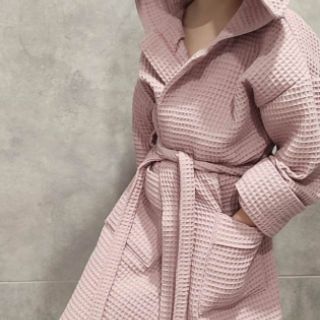 Wafel bawełniany old rose