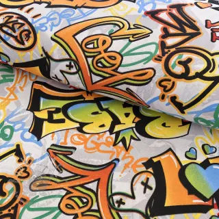 Tkanina dekoracyjna premium Graffiti street art