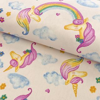 Tkanina dekoracyjna premium Handpaint unicorn
