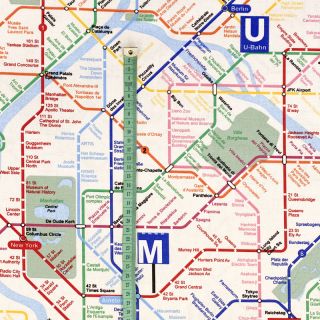 Tkanina dekoracyjna premium Subway underground