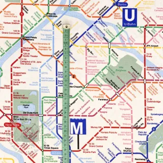 Tkanina dekoracyjna premium Subway underground