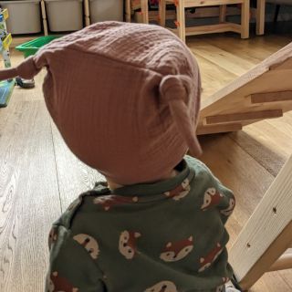 Podwójna gaza/muslin old blush