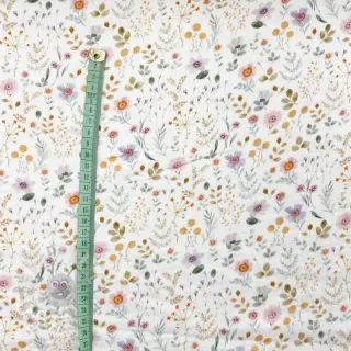 Muślin double gauze Lovely meadow white
