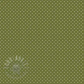 Bawełniana tkanina Petit dots green