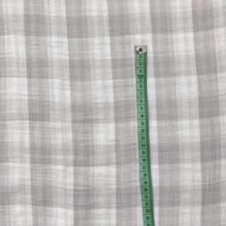 Muślin double gauze Double sided CHECKS MINI grey