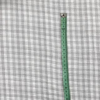 Muślin dwustronny CHECKS MINI grey