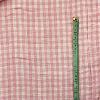 Dvojitá gázovina/mušelín Double sided CHECKS MINI old rose