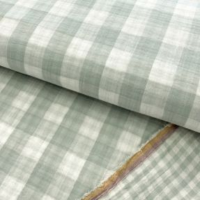 Muślin double gauze Double sided CHECKS MINI nile