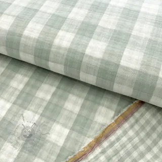 Muślin double gauze Double sided CHECKS MINI nile