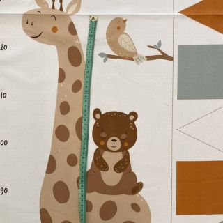 Tkanina dekoracyjna Kids room deco PANEL linenlook digital print