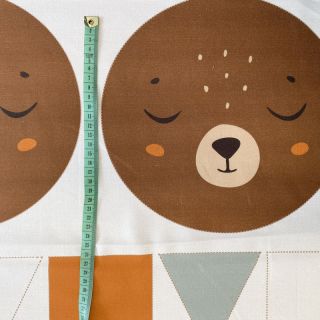 Tkanina dekoracyjna Kids room deco PANEL linenlook digital print