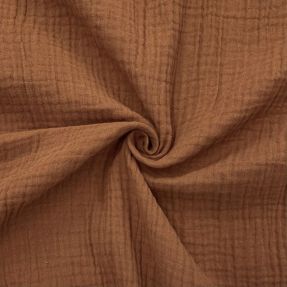 Podwójna gaza/muslin cognac ORGANIC
