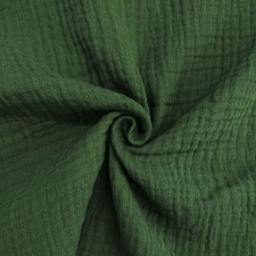 Dvojitá gázovina/mušelín dark green