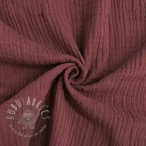 Muślin double gauze rouge