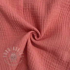 Muślin double gauze coral
