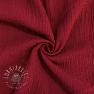 Muślin double gauze red